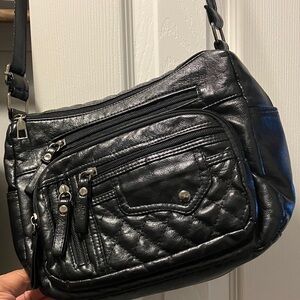 Elegant Black  Crossbody Bag